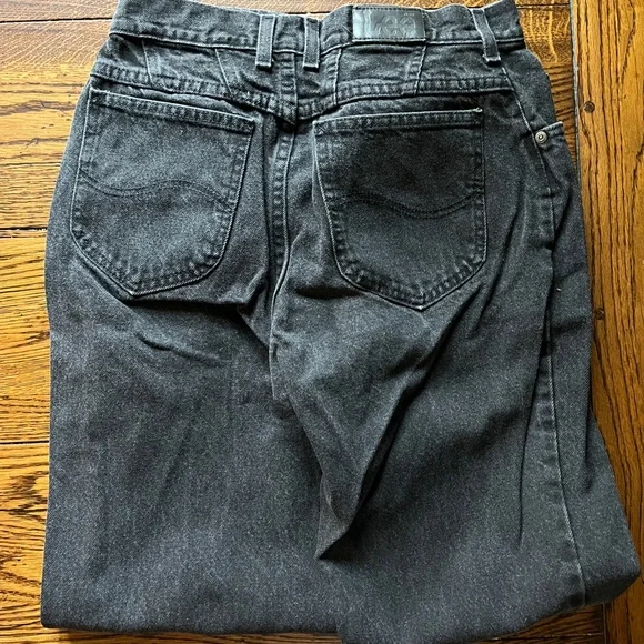 #2 - Vintage Lee Women’s Mom Jeans Black 10 Long - Picture 3 of 4